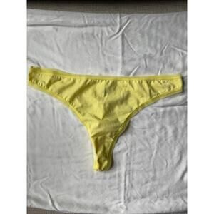 NWOT IZOD Intimates Yellow Microfiber Thong Panty – Size L